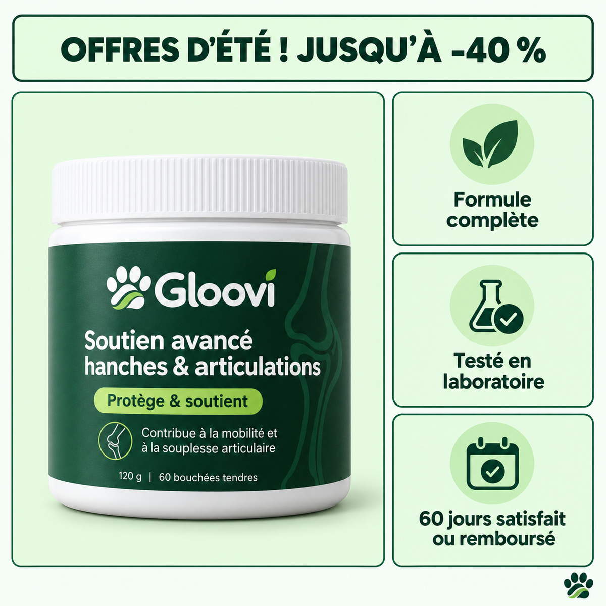 Bouchées Articulations & Mobilité pour Chiens