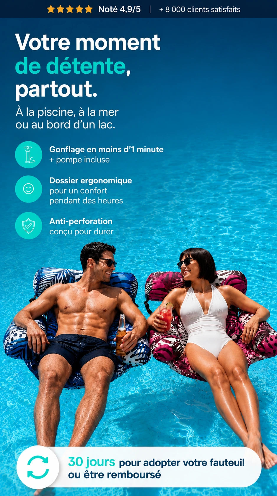 Le fauteuil flottant Velixa