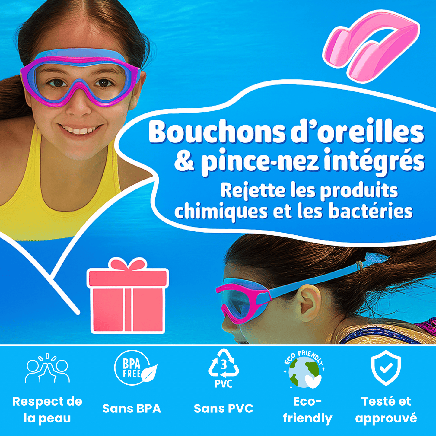 Lunettes de piscine Gloovi™