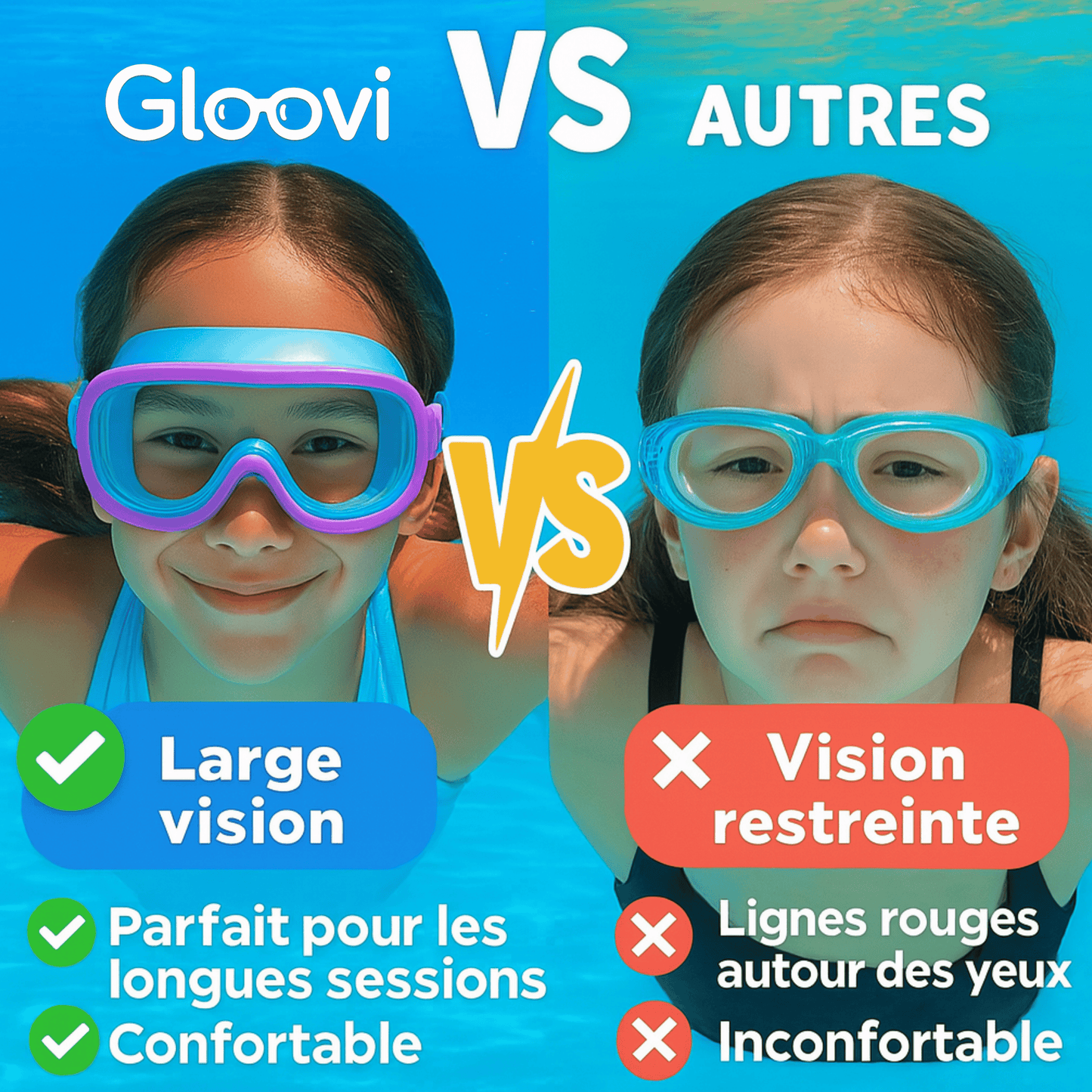 Lunettes de piscine Gloovi™